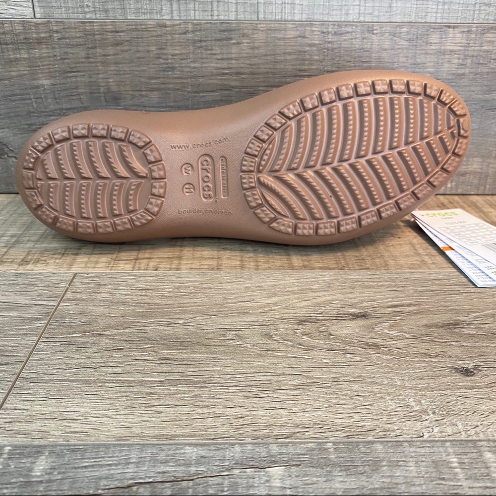 Crocs Kadee Womens Slod Tan Slip On Ballet Flats - Picture 5 of 5